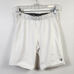 Champion Men's White Double Dry Compression Shorts Sporty Activewear, sz XL